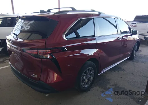 2021 Toyota Sienna Xle from USA, damaged, VIN 5TDYRKEC7MS053109